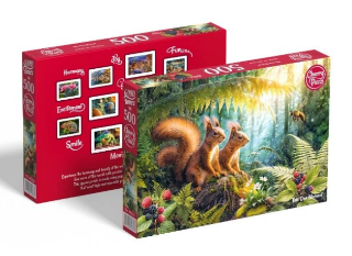 Obrázek z Puzzle CHERRY Veverky 500 dílků 